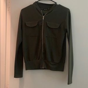Lightweight Green Bomber Jacket